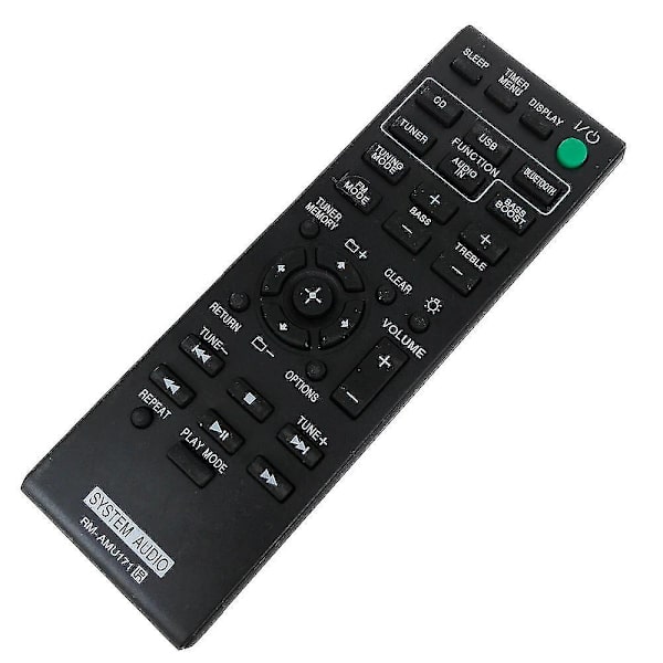 Vaihto-ohjain RM-AMU171 Sonyn äänentoistojärjestelmille CMT-SBT100 HCD-SBT100 CMT-SBT100B HCD-SBT