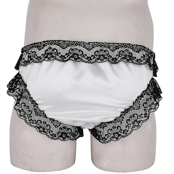 Mænds Åben Front Thong White L