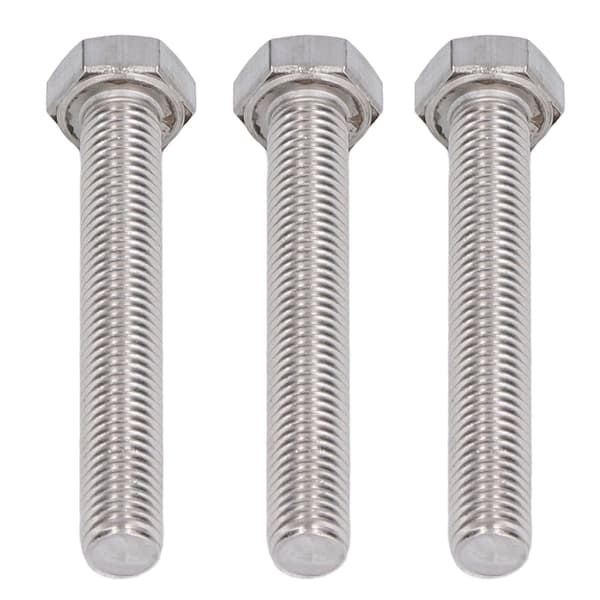 20pcs Hex Bolt Coarse Thread Set Screws Fully Threaded Bolts A2 Stainless Steel M10x1.5 DIN 933 M10x65