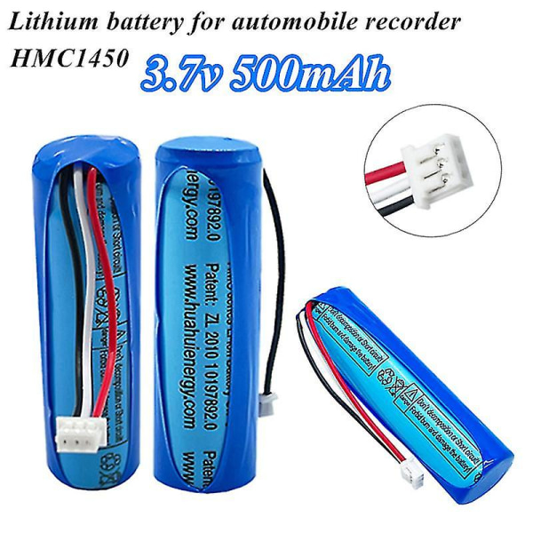 1-2 st 3,7v litiumbatteri Hmc1450 för 70mai Dash Cam Pro Professionella tillbehör 500mah Bil Dvr Specialverktyg för bilinspelare