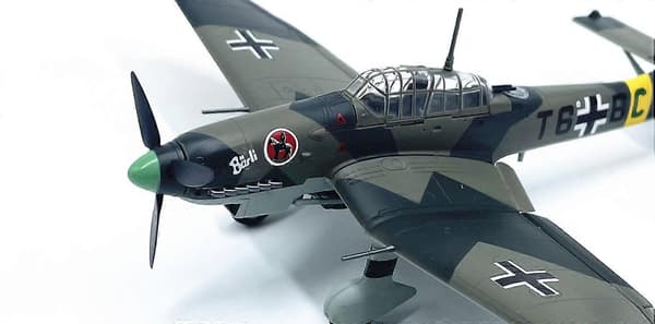 1:72 Tysk JU87D Stuka stupbombefly modell E36385 Ferdig produkt samlemodell