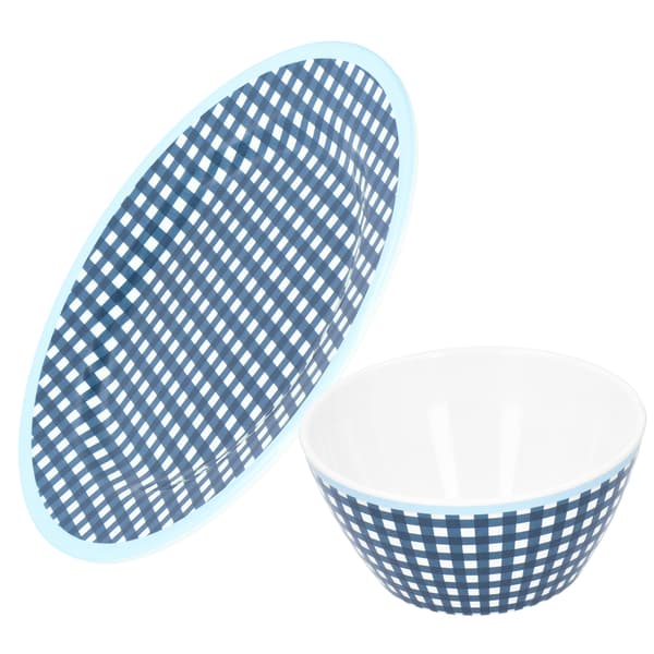 Imitation Porcelain Plate Bowl Set Fruit Salad Dessert Plate Tableware for Kitchen 1.1