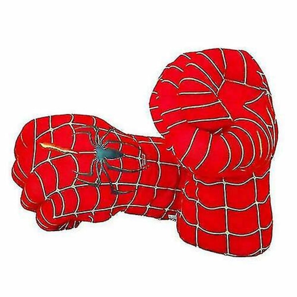 Hulk Spider-man pehmo nyrkkeilynyrkki käsine rekvisiitta lasten lelut lahja._y Red