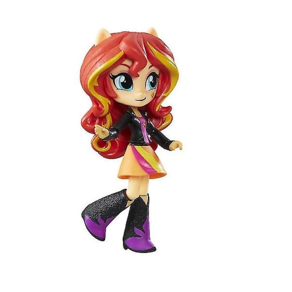 Leksaksmodell 9 st My Little Pony Equestria Girls Figurer 12 cm Monster High Dockor