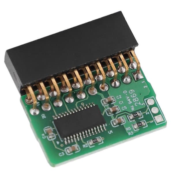 20-pin TPM 2.0-modul Vertikal Trusted Platform Module for AOM TPM 9665V TCG 2.0 Green