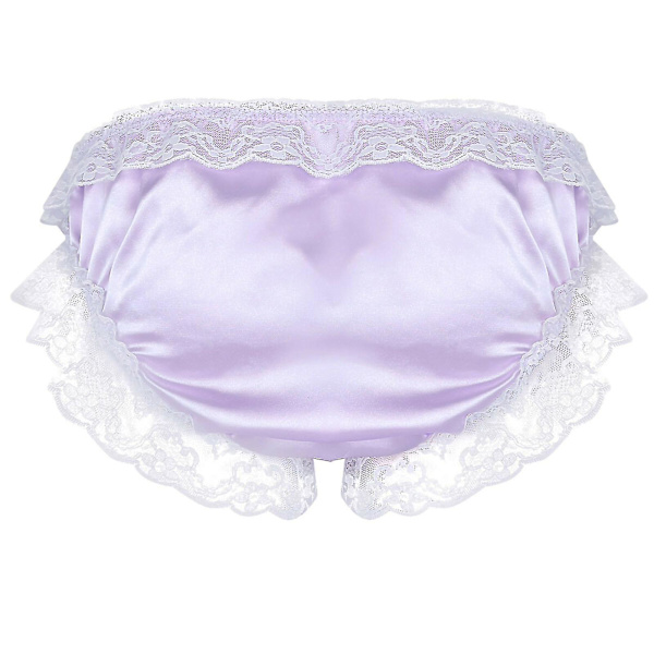 Herre Åpen Front Thong Violet M