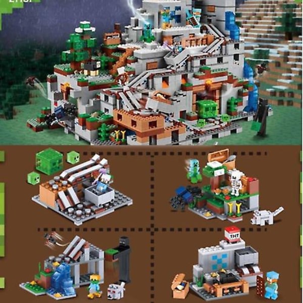 Minecraft-rakennussarja Vuoren set Minecraft My World Series Fit