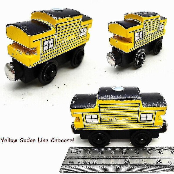 Ja tankkimoottorin rautatieleluja Yellow Sodor Line Caboose