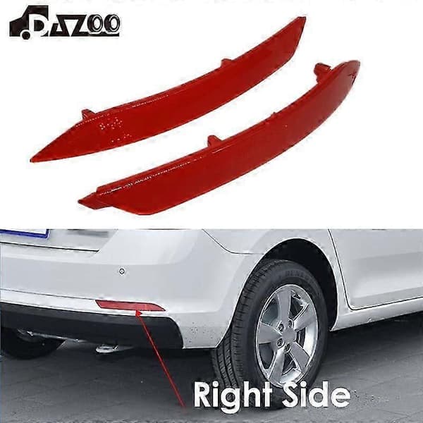 For Skoda Rapid Spaceback 2013-2019 Bakre Støtfangerreflektorer Lamper Varsellamper Bremselys Left Side