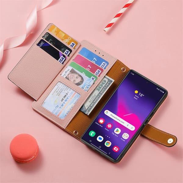 SAM S24 Ultra, flip-deksel, støtsikkert mobildeksel (grå)