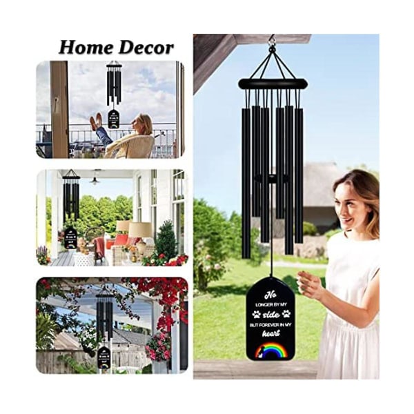 Pet Memorial Wind Chimes, Pet Remembrance Gift In Memory Hund aflevering, dødsfald Windchime for Tab