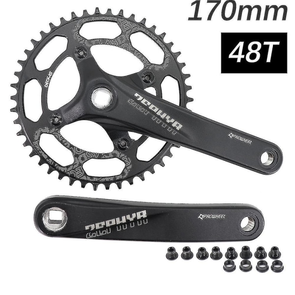 Prowheel Crankset Square Hole Mtb Bike 104bcd 170mm 175mm Deckas Chainring Mountain Bike 30t 32 34 36 38 40t 1x 2x 1 2 Speed