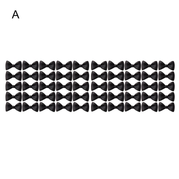 50 stk./sæt Neglepynt Graveret 3D Effekt Mini Sløjfe Neglekunst Dekoration Fingernegle Tilbehør Til Kvinder A