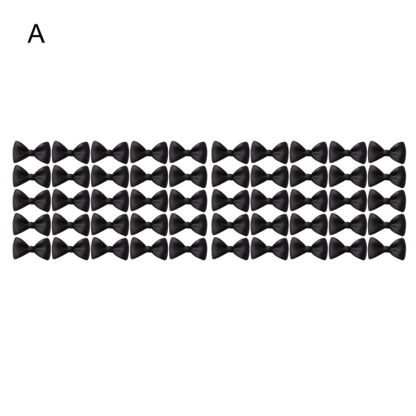 50 stk/sett Neglepynt Gravert 3D-effekt Mini Sløyfe Neglekunst Dekorasjon Fingernegl Tilbehør For Kvinner A