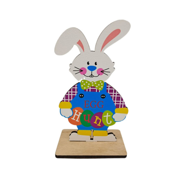 Natural Rabbit Figurine Cartoon Density Board Creative Easter Bunny Centerpiece -juhlatarvikkeet 1