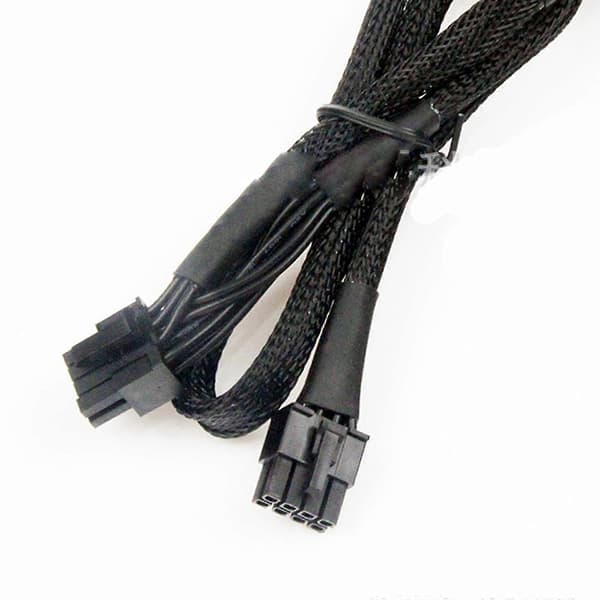 Pci-e 8-ben Til Dobbelt 6+2-ben Modulær Strømforsyning Gpu-kabel Til Corsair Rm1000x