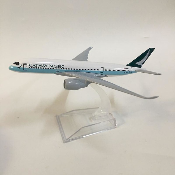 16cm Flymodell Flymodell Cathay Pacific A350 Flymodeller Flymodell Leke 1:400 Die-Cast Metall Airbus A350 Flymodeller Leke