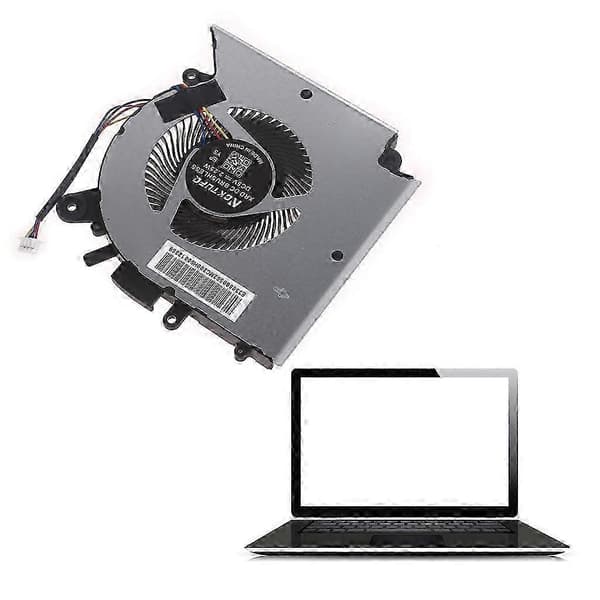 4-bens radiatorblæser Kompatibel med MSI Katana GF66 GF76, CPU-køleblæser GPU
