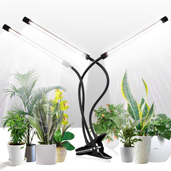 Justerbar vekstlys - LED, Timer Svart