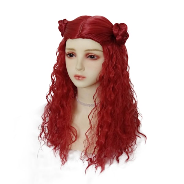 Descendants 4: The Rise of Red Krøllet Bølget Paryk Halloween Fest Cosplay Kostume