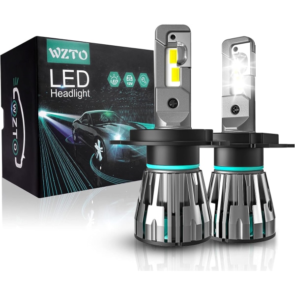 H4 LED-strålkastarlampa LED, kit Vattentät IP65 helljus eller halvljus bil lastbil (H4)
