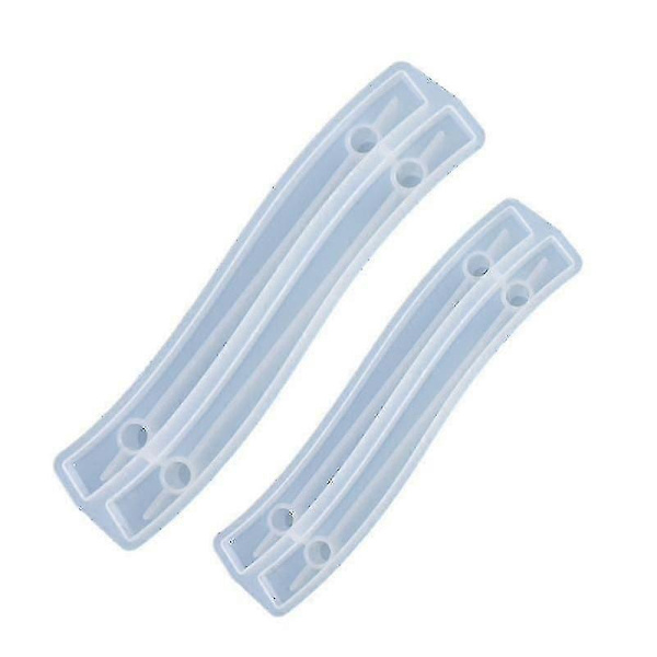 Handle Molds for Resin Casting, Silicone Tray Handle Molds (4 Pcs)
