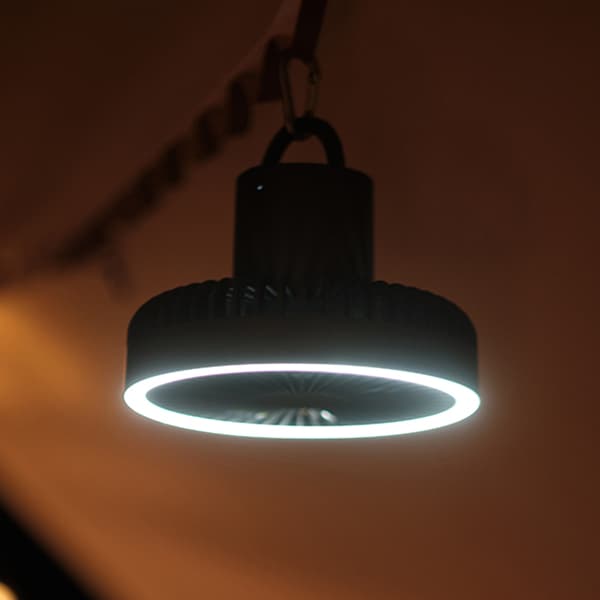7 tommer LED hængende ventilator med stativ USB campinglamper med F