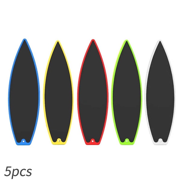 Finger Surfboard Sæt med 5, Finger Board Surf til bilvindue, Surf The Wind Mini Surfboard Legetøj, Finger Toy Surf Board