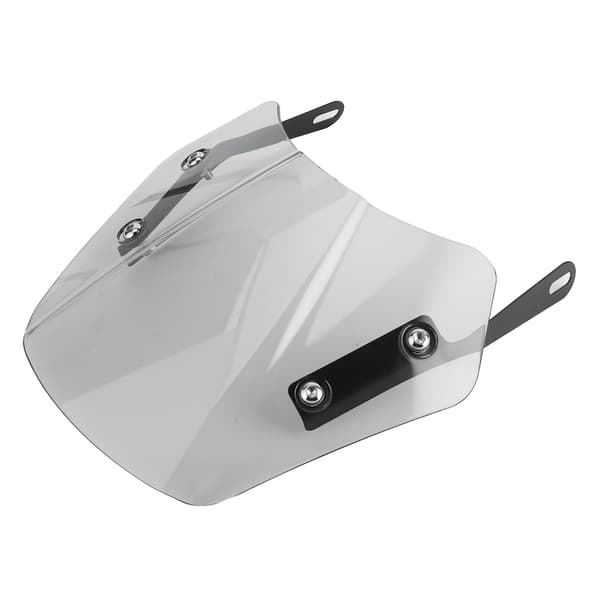 Universal Motorcycle Windshield Wind Deflector Screen with Mounting Bracket for 5-7 inch Grey