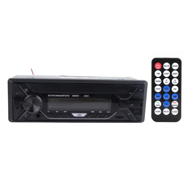 Single Din Bluetooth MP3 Player 12V 24V FM Radio Receiver with Adjustable Backlight