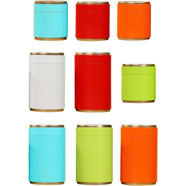 Kitchen Jar Storage Holder Confectionery Candy Jars Tea Caddy Tea Candy Tin Cans Storage Box for Kitchen