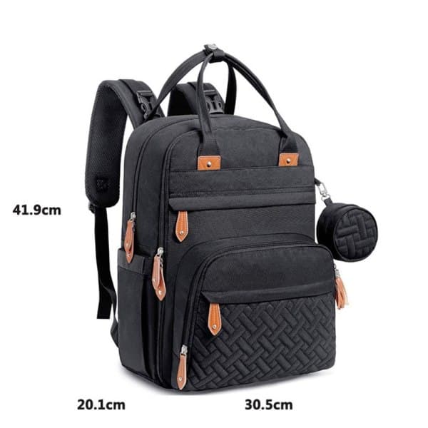 Diaper Bag Backpack with Portable Changing Pad for Moms and Dads Dark Grey dark grey