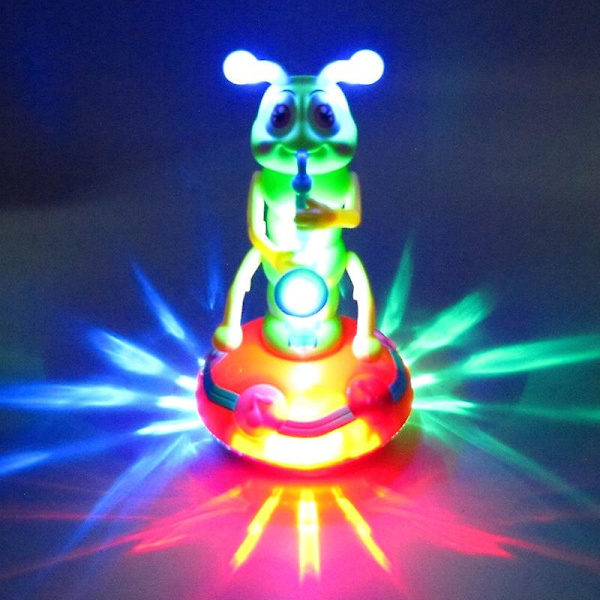 Elektrisk Dansende Wiggle Worm Lys Og Musik Universal Sax Caterpillar Legetøj Til Børn Blue