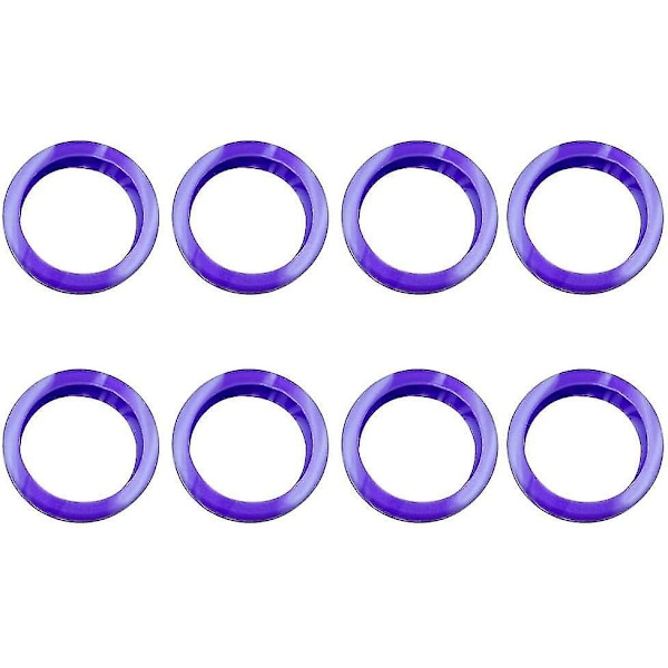 8 kpl Matkatavaralaukun Pyörän Peite, Matkatavaralaukun Pyörien Suojapeitteet, Silikoninen Matkatavaralaukun Pyörien Peite Ei Melua Colorful purple