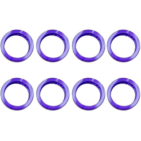 8 stk. Bagasjehjulsdeksel, bagasjekofferthjul, beskyttelsesdeksler, silikonbagasjesnurrehjul uten støy Colorful purple