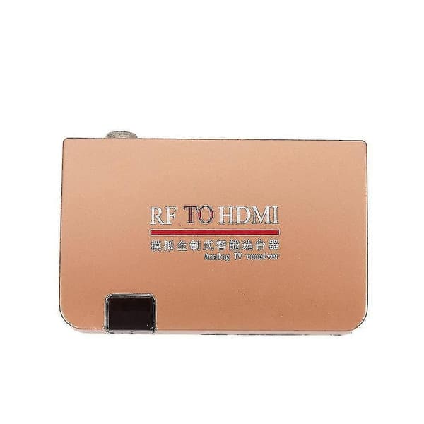RF til HDMI-omformeradapter Analog mottaker Analog TV-boks Digital boks Fjernkontroll EU-plugg