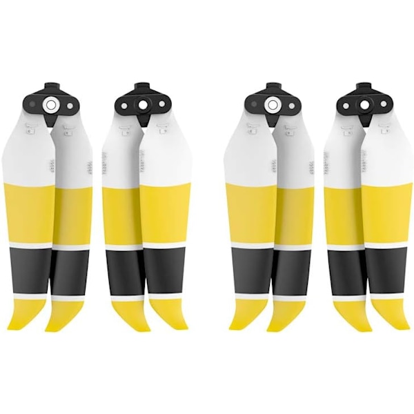 Air 2S Propeller Lågbruspropeller Vikbar 7238F Propeller för DJI Mavic Air 2/Air 2S Drone (Svart Gul Vit 4st)