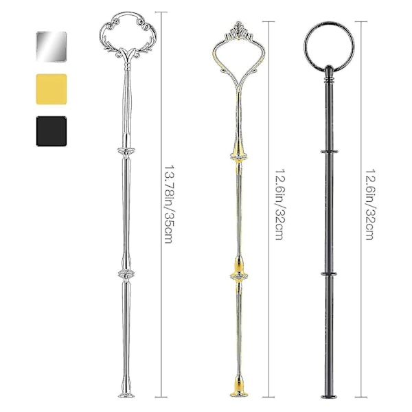 Kompatibel med 9 Sæt Kage Stativ Hardware Kit Lagdelt Bakke Beslag Til Kage Stativ