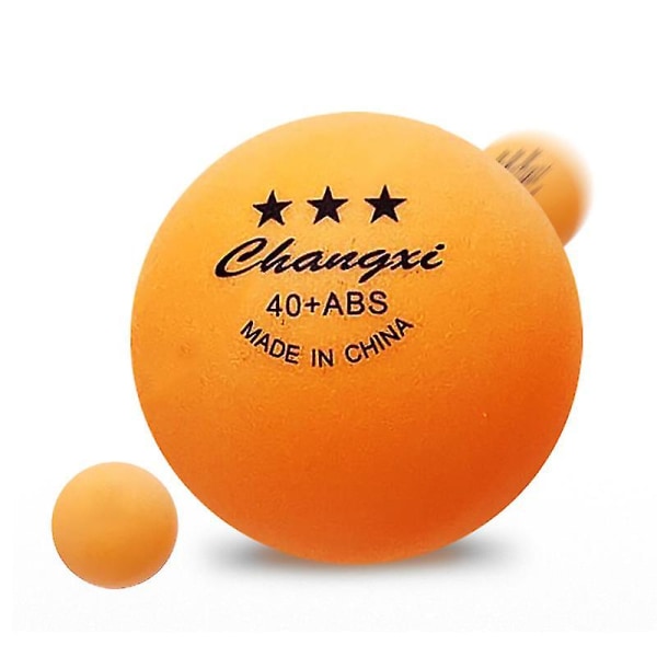 Bordtennisball 50/100 stk Bulk Abs Ping Pong Ball 3-stjerners 40+ Standard størrelse treningsball kompatibel med spill Orange 100pcs