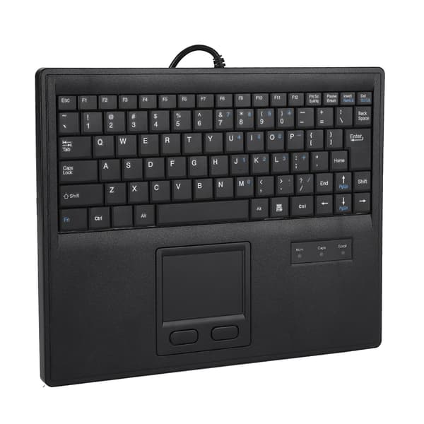 10-inch Scissor-Foot Wired Keyboard with Touchpad Precise Touch Control