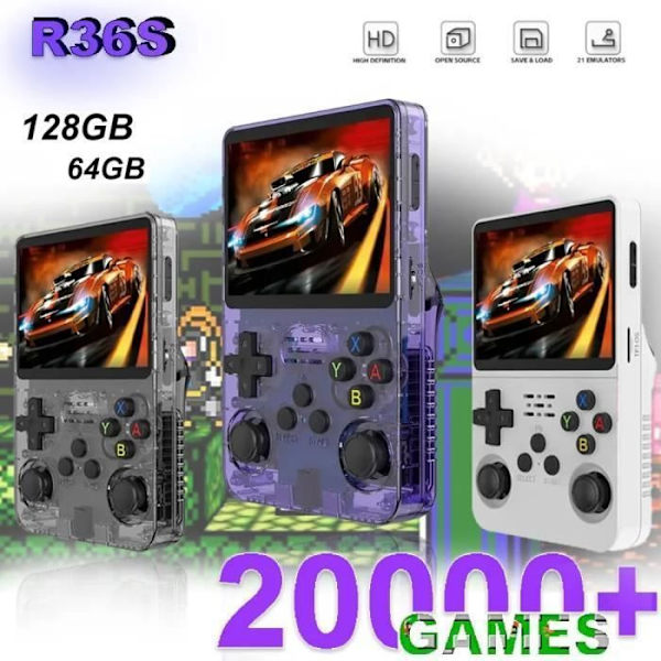 Retro Handheld Gaming Console 3.5 Inch IPS Screen Built-in Games Dual Joysticks