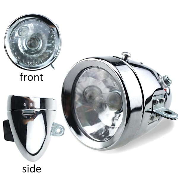 Sykkel 12V 6W Dynamo Frontlykt Baklykt Kit Friksjonsdynamo Lysdrakt