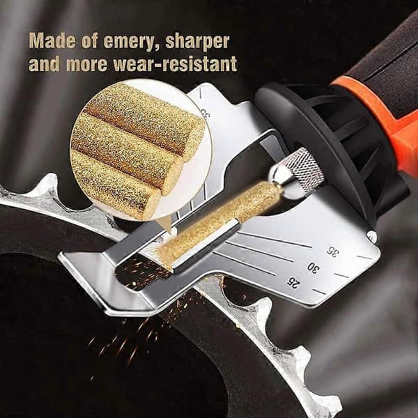 GETIT Detail 36 Pieces High Hardness Diamond Chainsaw Sharpener, Durable Emery Made, Easy to Install, 3 Sizes Titanium Plated Grinding