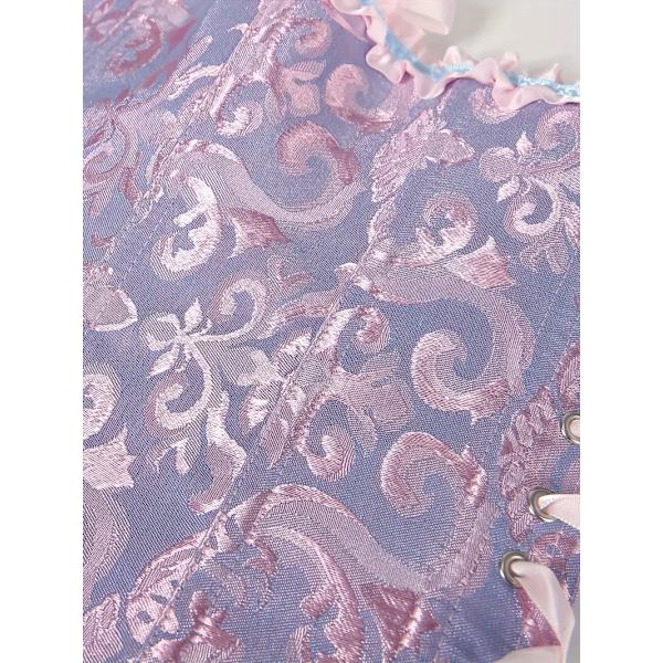 Naisten Pitsikorsetti Elegantti Rinnat Vyötärö Muotoileva Court-Tyylinen Muotoilija Rintahihnoilla blue M