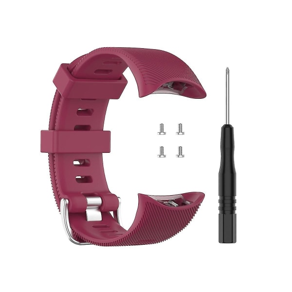 Vaihtokellon ranneke Garmin Forerunner 45/45s Smart Watch Case Silikoninen watch Garmin Forerunner 45 45s rannekorulle wine red strap