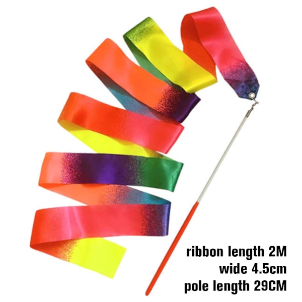 Tanssiryhmän Lasten Lelut Värillinen Nauha 2 kpl 2Pcs 2Pcs