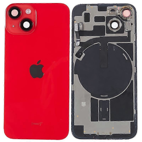For iPhone 14 OEM Demontering Batterideksel Erstatningsdel Red Red