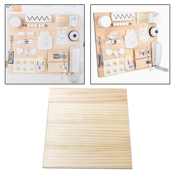 Aktivitetsbräda DIY Leksak Sinnesleksak Lärande Leksaker Finmotorik Busyboard För Pojkar Barn