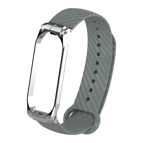 TPE Elastisk Smart Håndledsrem Armbånd til Xiaomi MI Band 4 Mørkeblå Gray