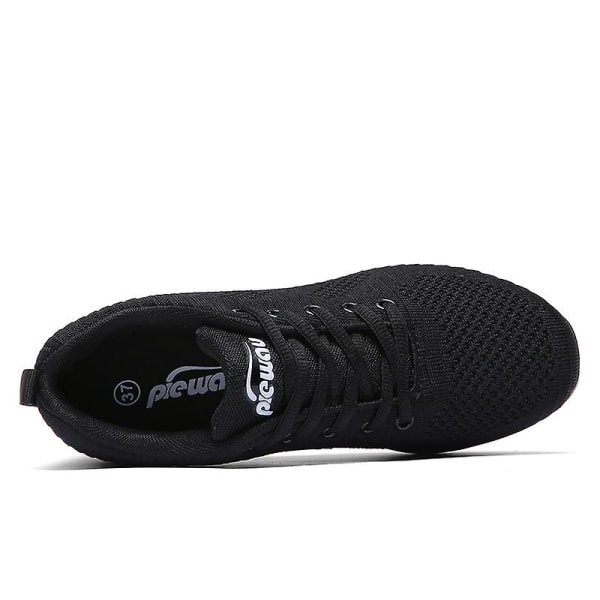 Damesko Pustende Slip-On Dansesko Sklissikre løpesko 2G1902 Black 38